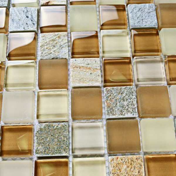 Мозаика Free time-23 - Мозаика (стекло, сланец) 300х300х8 фото