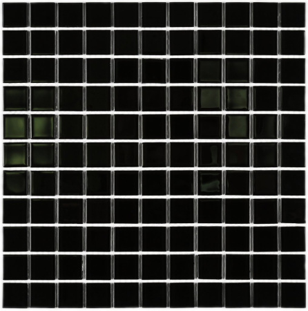 Black glass_1_Мозаика_Bonaparte Мозаика Black glass - Мозаика (стекло) 300х300х4 - фото