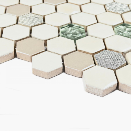 Мозаика Deluxe - Мозаика (стекло, керамика) 302х305х8 - фото