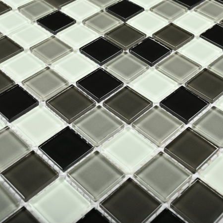 Carbon mix_3_Мозаика_Bonaparte Мозаика Carbon mix - Мозаика (стекло) 300х300х4 - фото