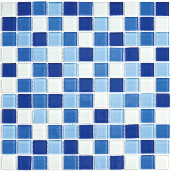 Blue wave-3_1_Мозаика_Bonaparte Мозаика Blue wave-3 - Мозаика (стекло) 300х300х4 фото