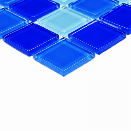 Мозаика Blue wave-2 - Мозаика (стекло) 300х300х4 - фото