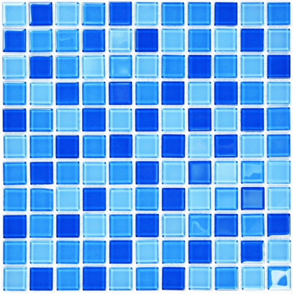 Blue wave-1_1_Мозаика_Bonaparte Мозаика Blue wave-1 - Мозаика (стекло) 300х300х4 фото