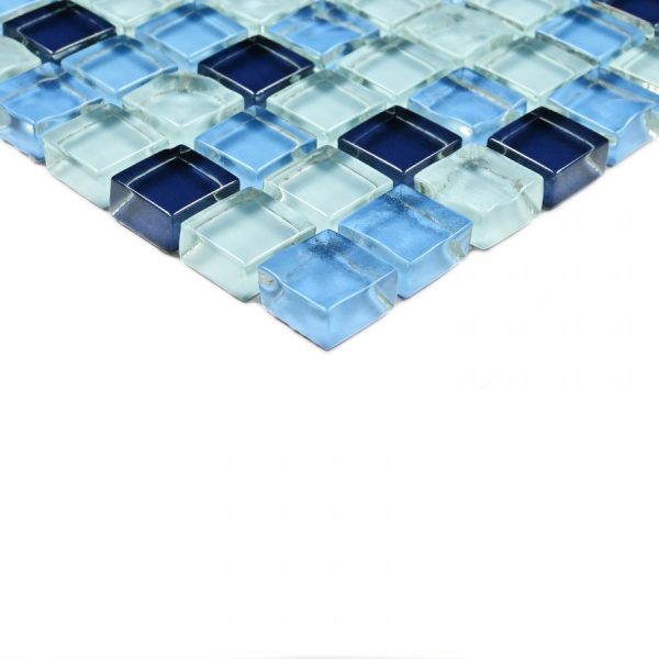 Blue Drops_2_Мозаика_Bonaparte Мозаика Blue Drops - Мозаика (стекло) 300х300х8 фото