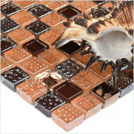 Мозаика Crystal brown - Мозаика (стекло) 300х300х8 - фото