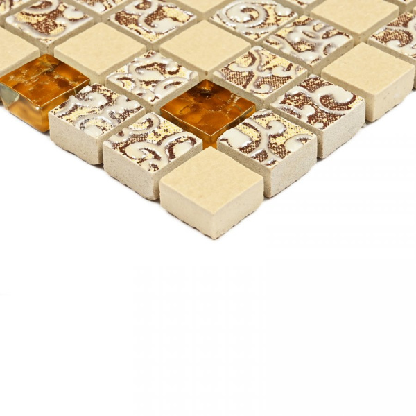 Мозаика Dreams Beige - Мозаика (стекло, керамика) 300х300х8 фото