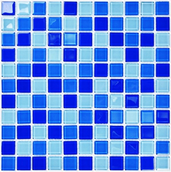Blue wave-2_1_Мозаика_Bonaparte Мозаика Blue wave-2 - Мозаика (стекло) 300х300х4 фото