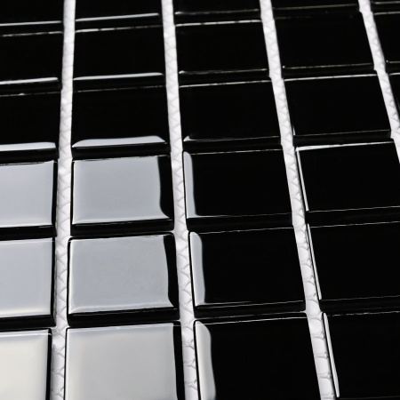 Black glass_3_Мозаика_Bonaparte Мозаика Black glass - Мозаика (стекло) 300х300х4 - фото